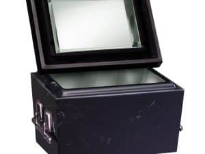 Black Marble Regular Stainless Steel Urn Vault