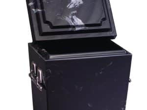 Black Marble Tall Urn Vault