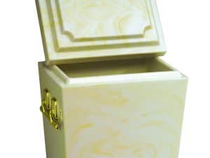White Marble Tall Urn Vault