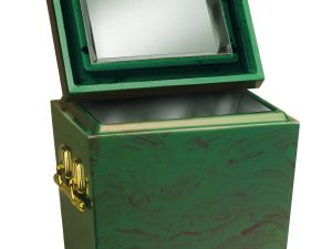 Jade Marble Tall Stainless Steel Lined Urn Vault