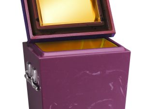 Ruby Marble Tall Bronze Lined Urn Vault